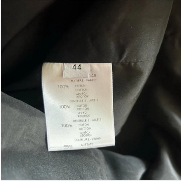 Givenchy Zip Front Lace Embroidered Cocktail Dress Black - Picture 10 of 11